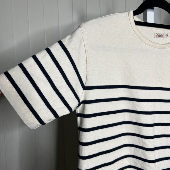 Faherty Shift Cotton Dress Nautical Short Sleeves Preppy Size S - Picture 3 of 7